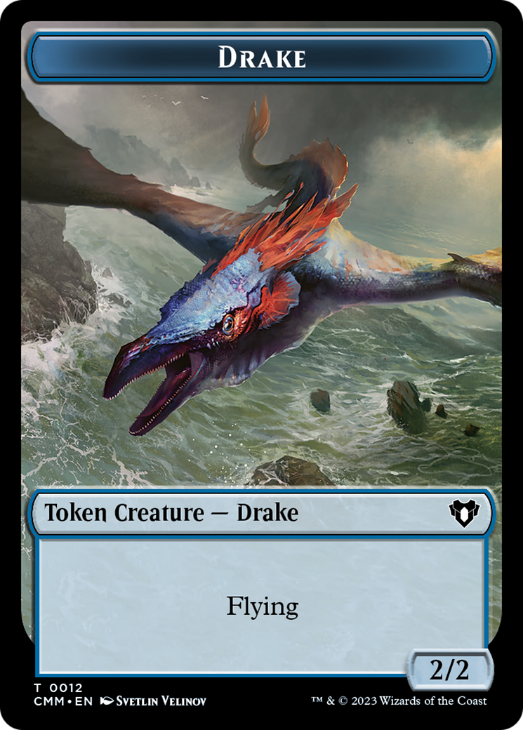 Drake Token [Commander Masters Tokens] | Good Games Adelaide SA