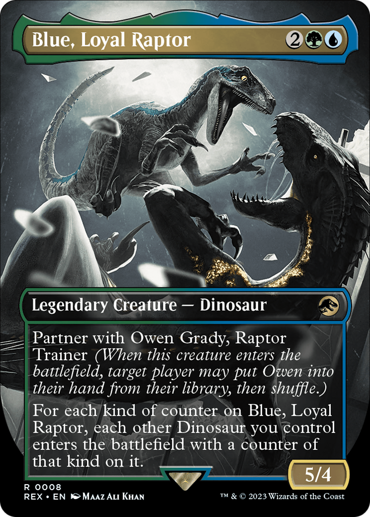 Blue, Loyal Raptor (Borderless) [Jurassic World Collection] | Good Games Adelaide SA