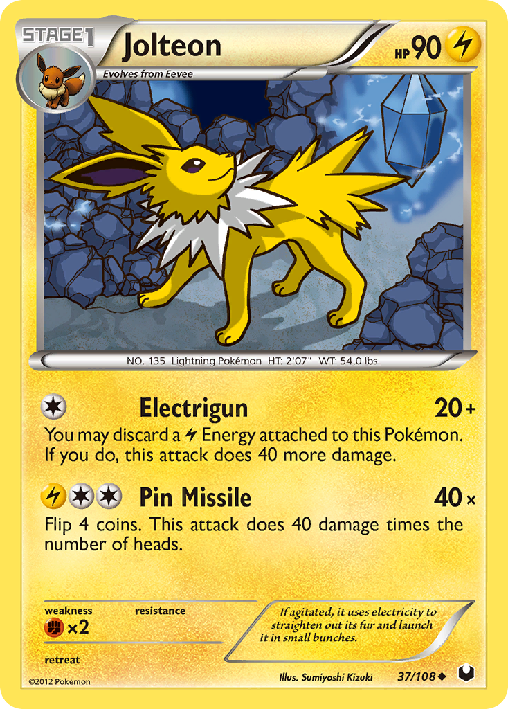 Jolteon (37/108) [Black & White: Dark Explorers] | Good Games Adelaide SA