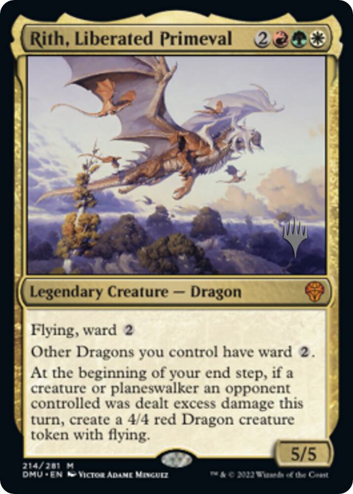 Rith Liberated Primeval 214 (Promo Pack: Dominaria United)  - Foil | Good Games Adelaide SA