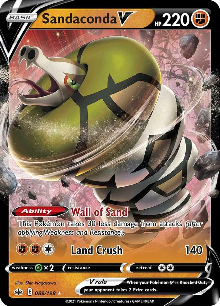 Sandaconda V 089/198 (SWSH06: Chilling Reign)  - Holofoil | Good Games Adelaide SA