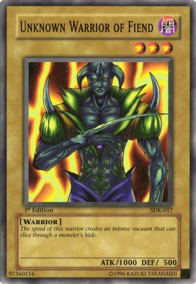 Unknown Warrior of Fiend [SDK-017] Common | Good Games Adelaide SA