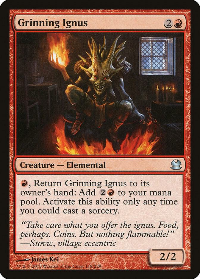 Grinning Ignus 118 (Modern Masters)  - Foil | Good Games Adelaide SA