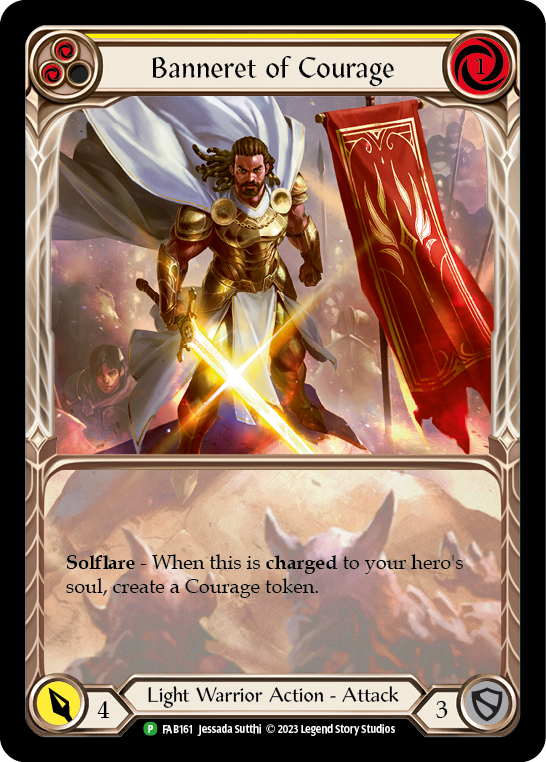 Banneret of Courage [FAB161] (Promo)  Rainbow Foil | Good Games Adelaide SA