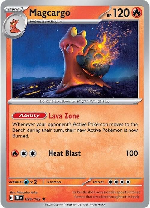 Magcargo 029/162 (SV05: Temporal Forces)  - Reverse Holofoil | Good Games Adelaide SA