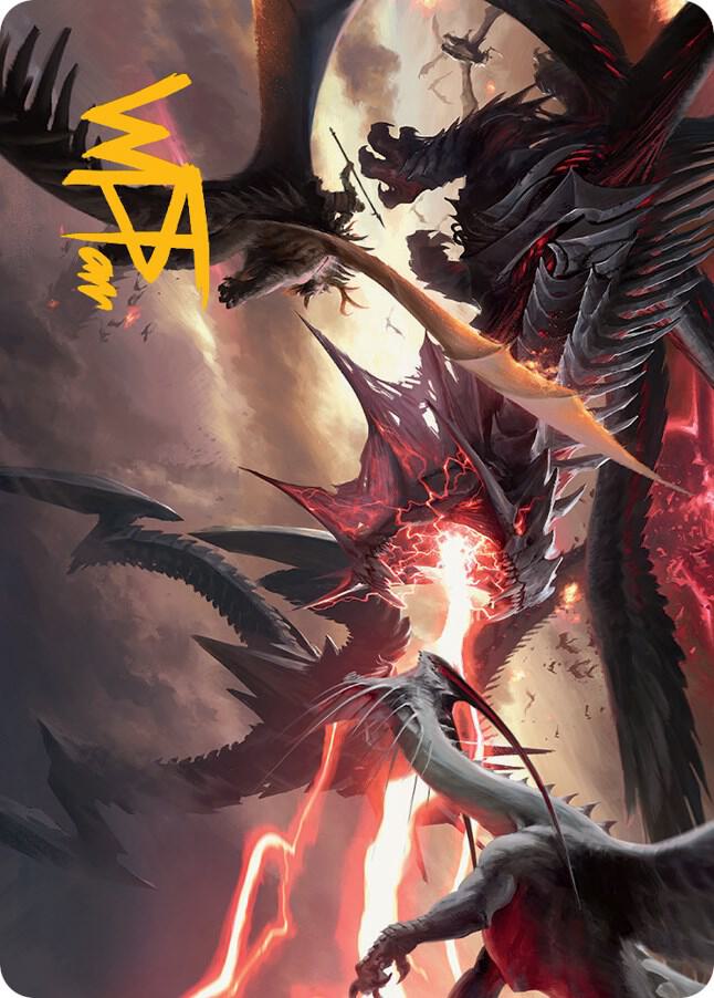 Invasion of Tarkir Art Card Gold Stamped Signature 34 (Art Series: March of the Machine)  | Good Games Adelaide SA