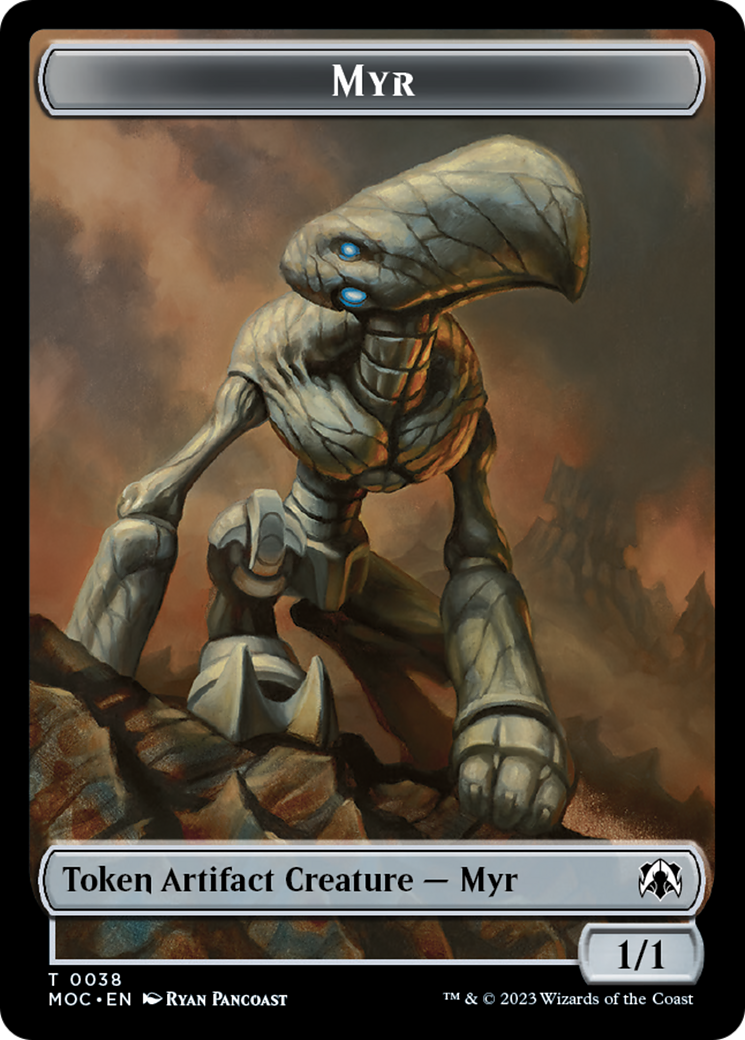 Phyrexian Germ // Myr Double-Sided Token [March of the Machine Commander Tokens] | Good Games Adelaide SA