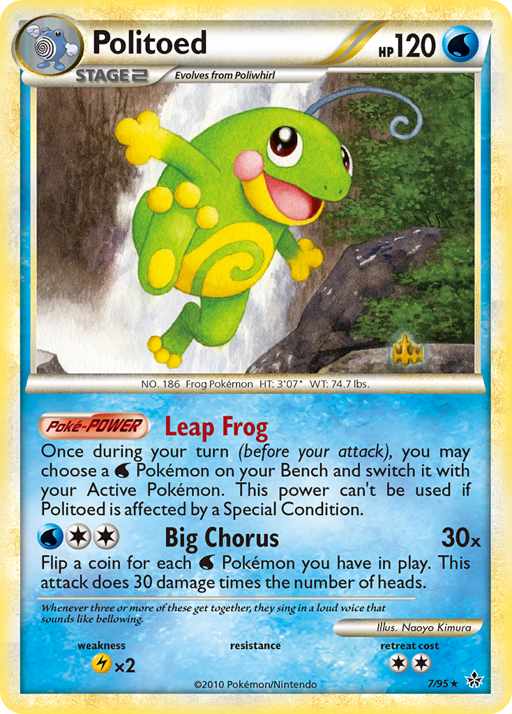 Politoed (7/95) [HeartGold & SoulSilver: Unleashed] | Good Games Adelaide SA