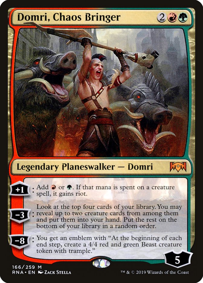 Domri, Chaos Bringer 166 (Ravnica Allegiance)  | Good Games Adelaide SA