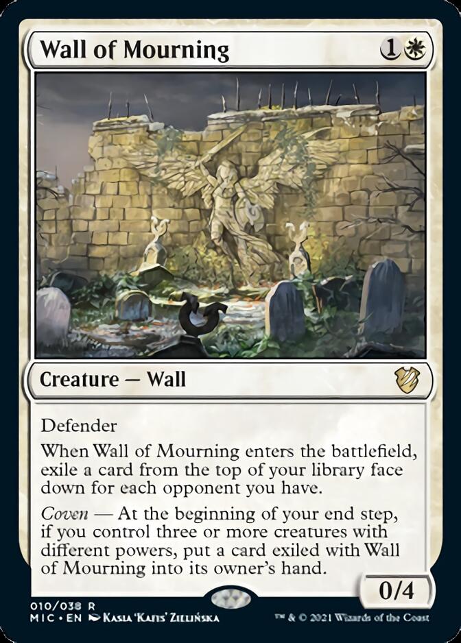 Wall of Mourning [Innistrad: Midnight Hunt Commander] | Good Games Adelaide SA