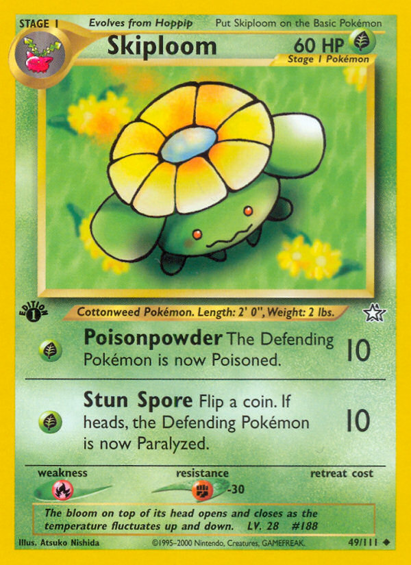 Skiploom (49/111) [Neo Genesis 1st Edition] | Good Games Adelaide SA