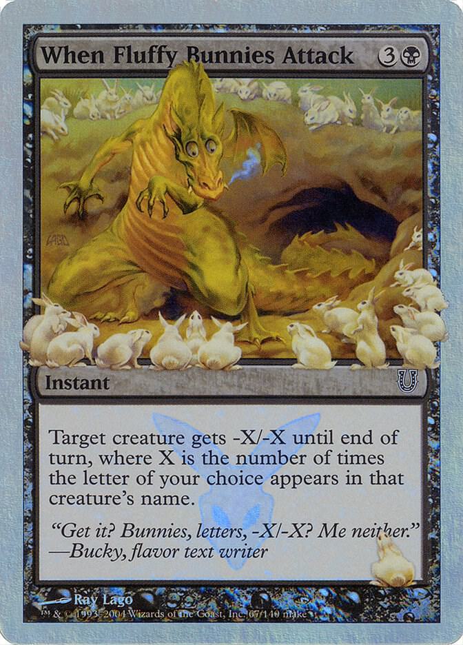 When Fluffy Bunnies Attack 67 (Unhinged)  - Foil | Good Games Adelaide SA