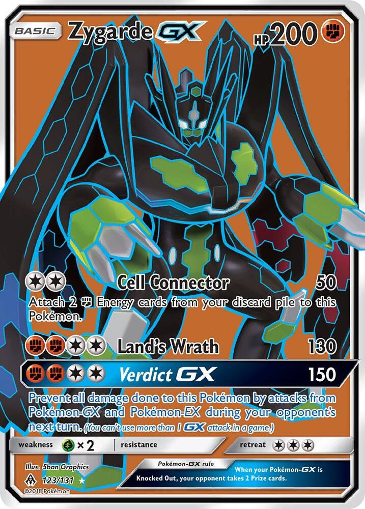 Zygarde GX Full Art 123/131 (SM - Forbidden Light)  - Holofoil | Good Games Adelaide SA