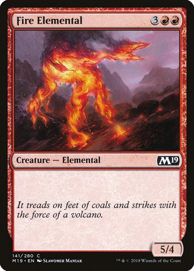 Fire Elemental 141 (Core Set 2019)  | Good Games Adelaide SA