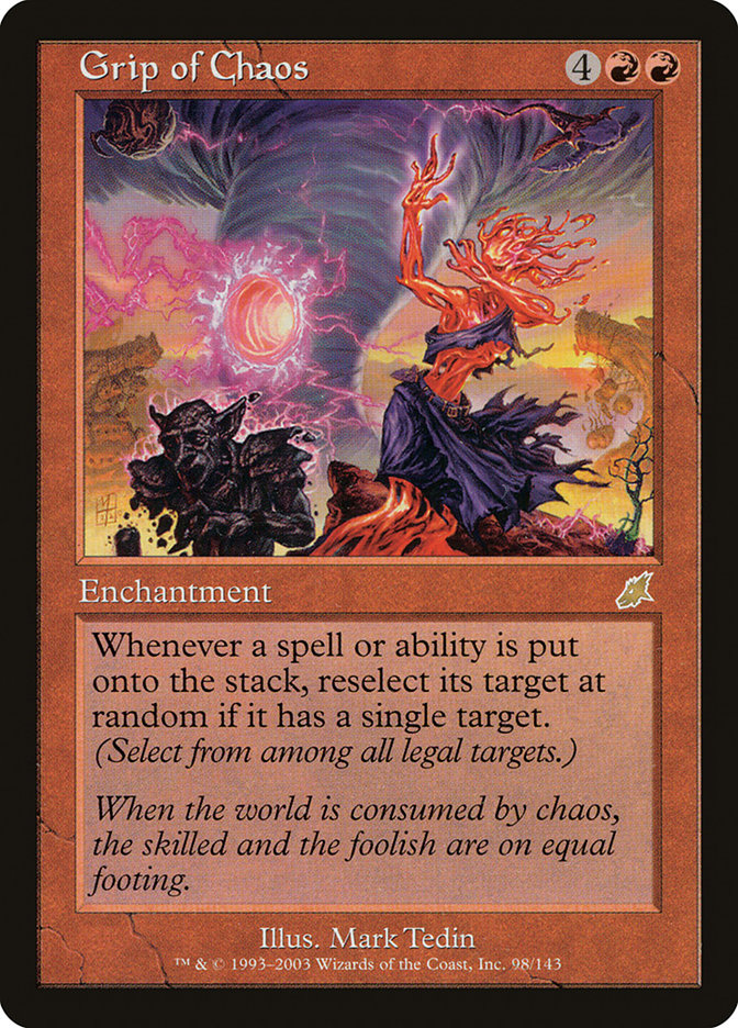 Grip of Chaos 98 (Scourge)  - Foil | Good Games Adelaide SA