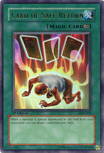 Card of Safe Return [LON-029] Ultra Rare | Good Games Adelaide SA