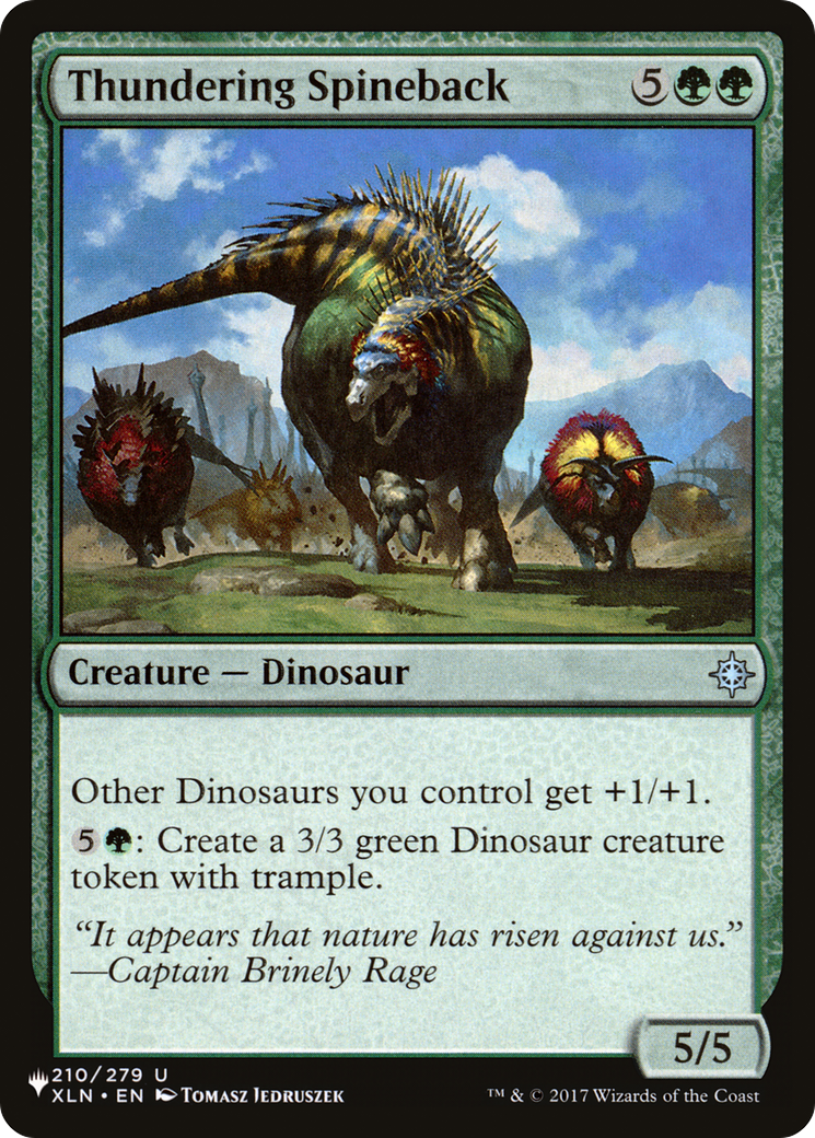Thundering Spineback [The List Reprints] | Good Games Adelaide SA