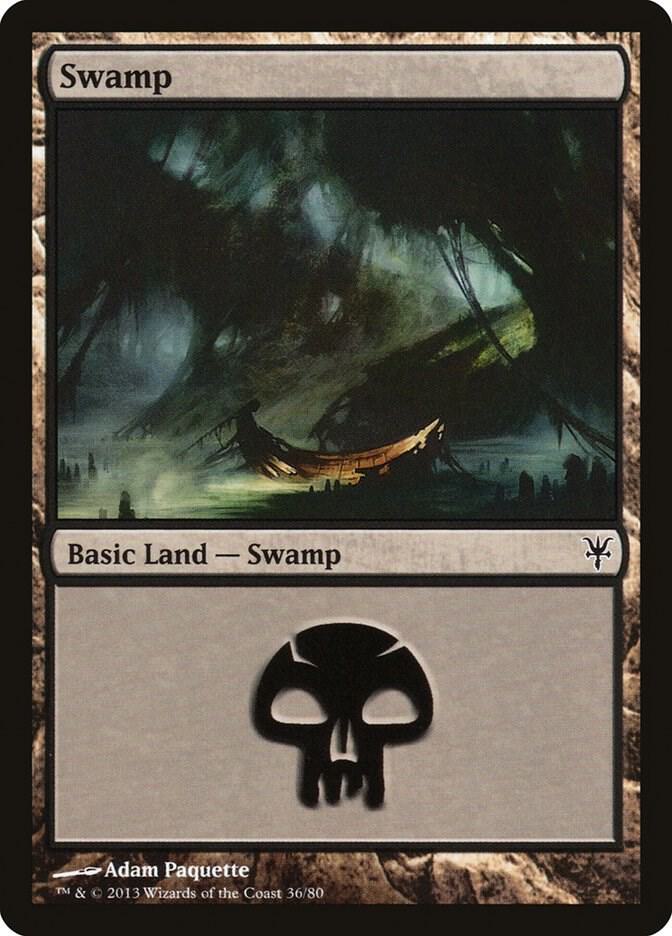 Swamp 36 36 (Duel Decks: Sorin vs. Tibalt)  | Good Games Adelaide SA