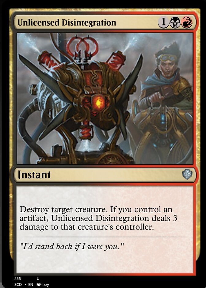 Unlicensed Disintegration [Starter Commander Decks] | Good Games Adelaide SA