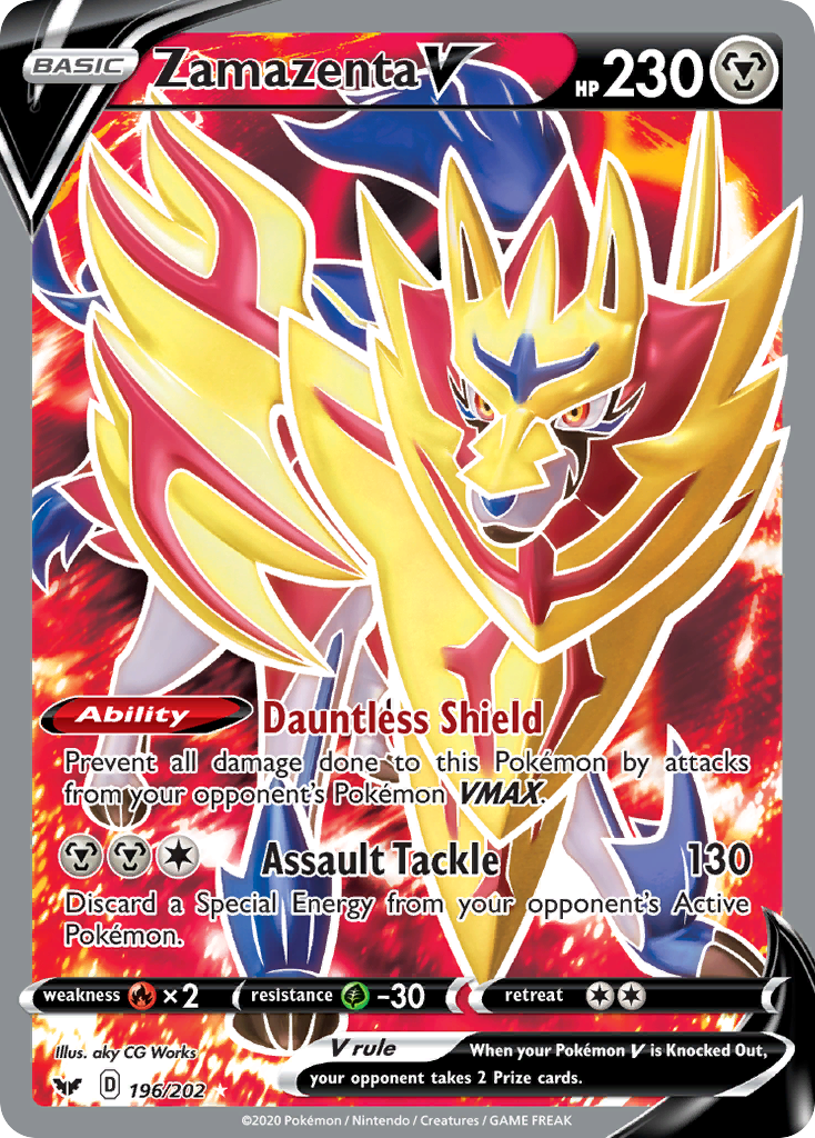 Zamazenta V (196/202) [Sword & Shield: Base Set] | Good Games Adelaide SA