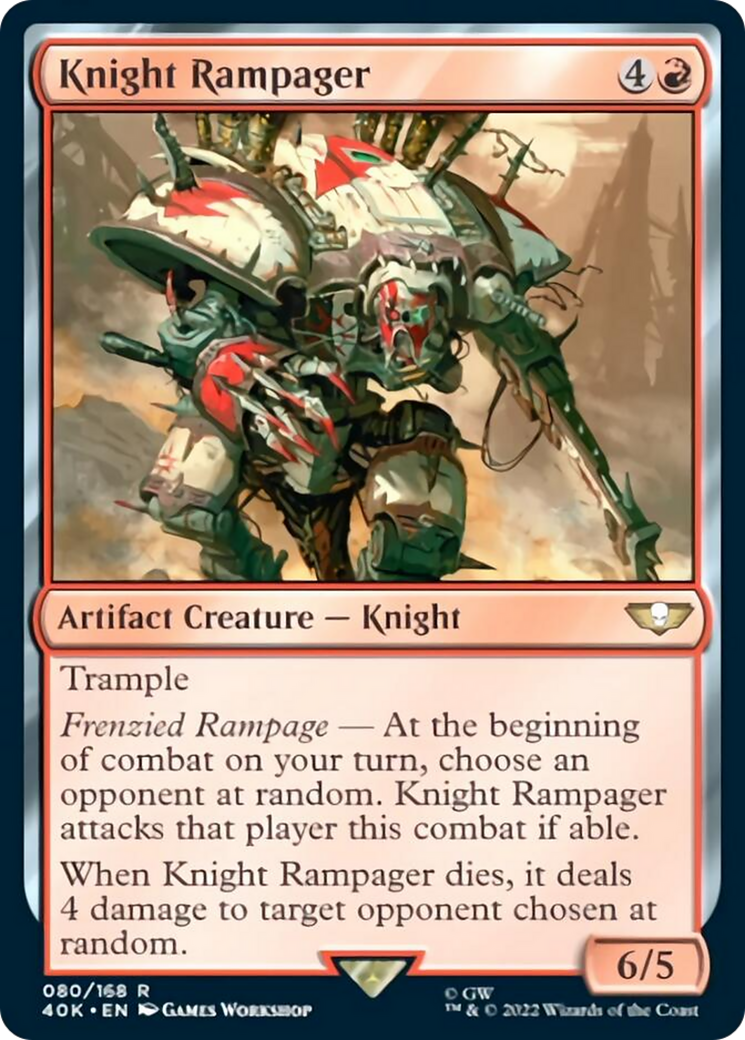 Knight Rampager (Surge Foil) [Universes Beyond: Warhammer 40,000] | Good Games Adelaide SA