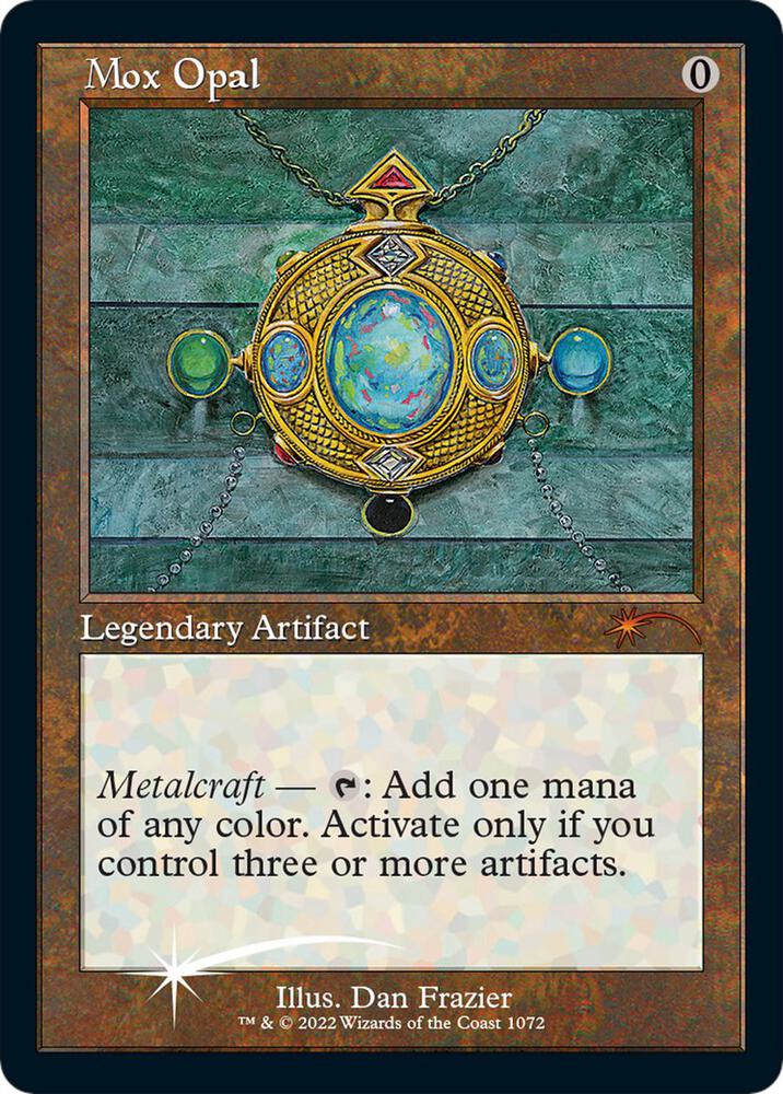 Mox Opal Retro Frame Foil Etched 1072 (Secret Lair Drop Series)  - Foil | Good Games Adelaide SA