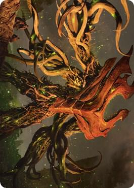 Ashaya Soul of the Wild Art Card Gold Stamped Signature 69 (Art Series: Zendikar Rising)  | Good Games Adelaide SA