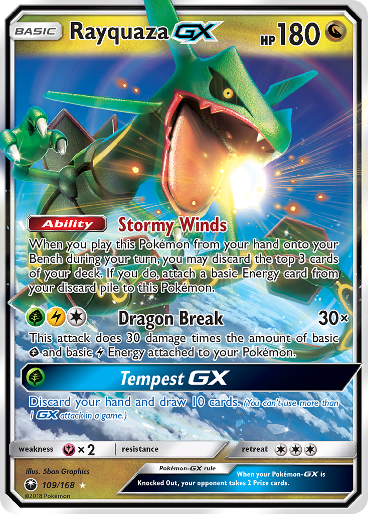 Rayquaza GX (109/168) [Sun & Moon: Celestial Storm] | Good Games Adelaide SA
