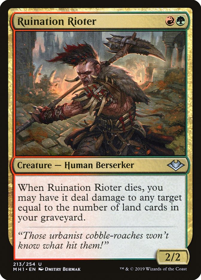 Ruination Rioter 213 (Modern Horizons)  - Foil | Good Games Adelaide SA