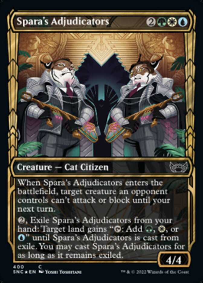 Spara's Adjudicators (Showcase Golden Age Gilded Foil) [Streets of New Capenna] | Good Games Adelaide SA