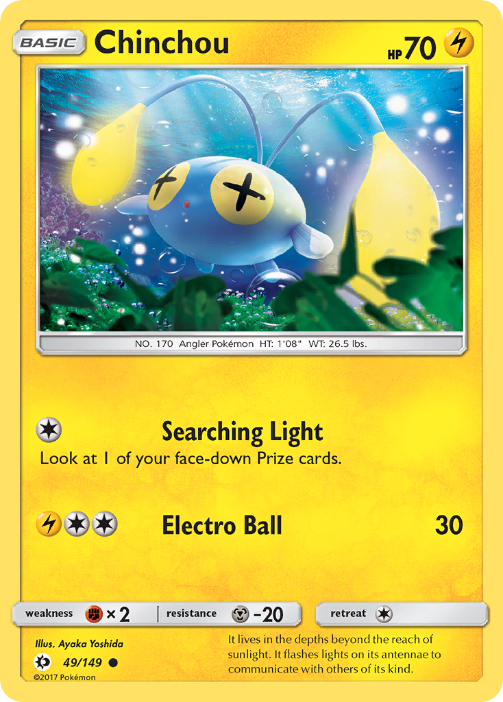 Chinchou (49/149) [Sun & Moon: Base Set] | Good Games Adelaide SA