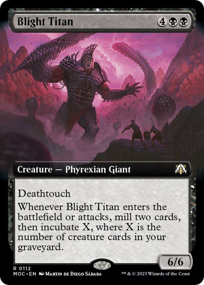 Blight Titan Extended Art 112 (Commander: March of the Machine)  | Good Games Adelaide SA