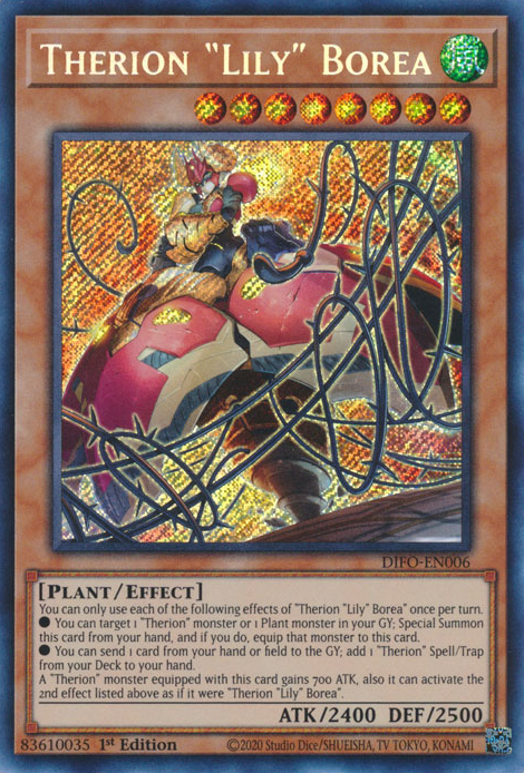 Therion Lily Borea [DIFO-EN006] Secret Rare | Good Games Adelaide SA