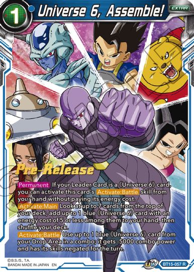 Universe 6, Assemble! (BT15-057) [Saiyan Showdown Prerelease Promos] | Good Games Adelaide SA