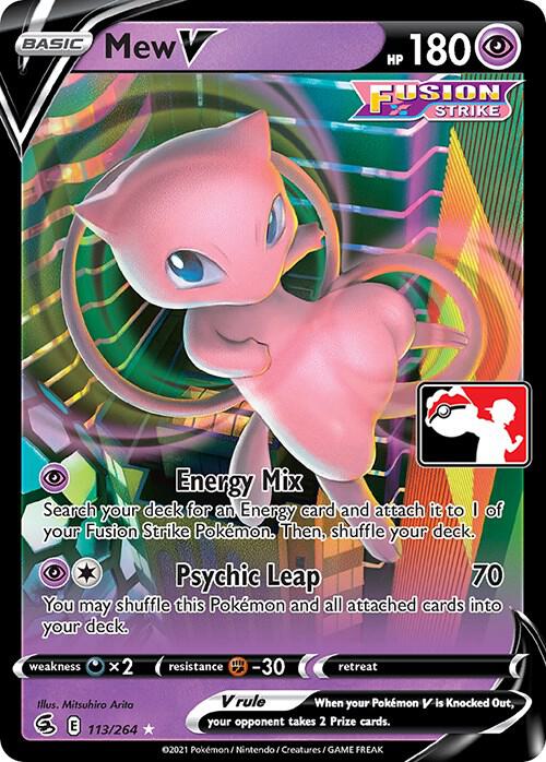 Mew V Series 2 113/264 (Prize Pack Series Cards)  - Holofoil | Good Games Adelaide SA