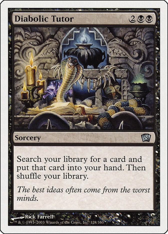 Diabolic Tutor 128 (8th Edition)  | Good Games Adelaide SA