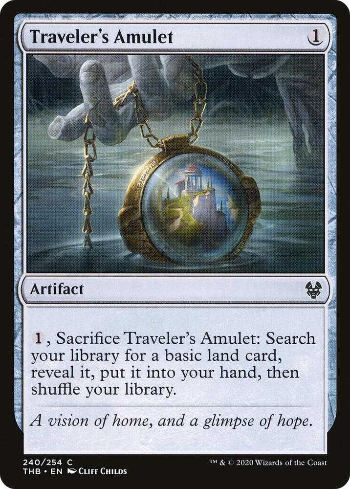 Traveler's Amulet 240 (Theros Beyond Death)  - Foil | Good Games Adelaide SA