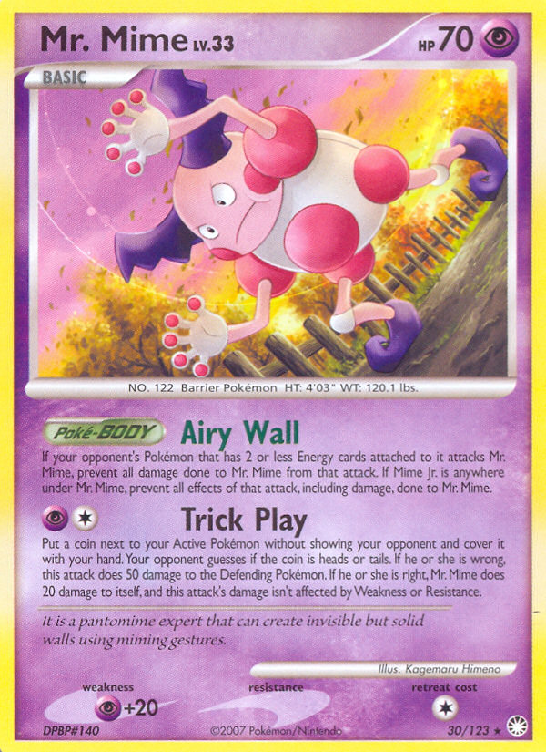 Mr. Mime (30/123) [Diamond & Pearl: Mysterious Treasures] | Good Games Adelaide SA