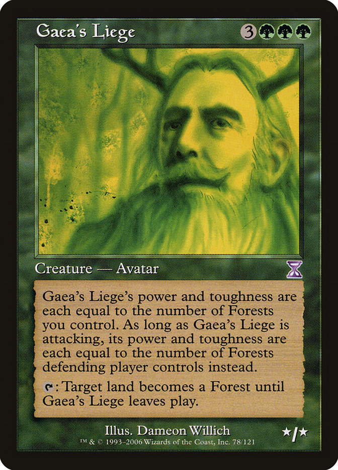 Gaea's Liege 78 (Timeshifted)  - Foil | Good Games Adelaide SA
