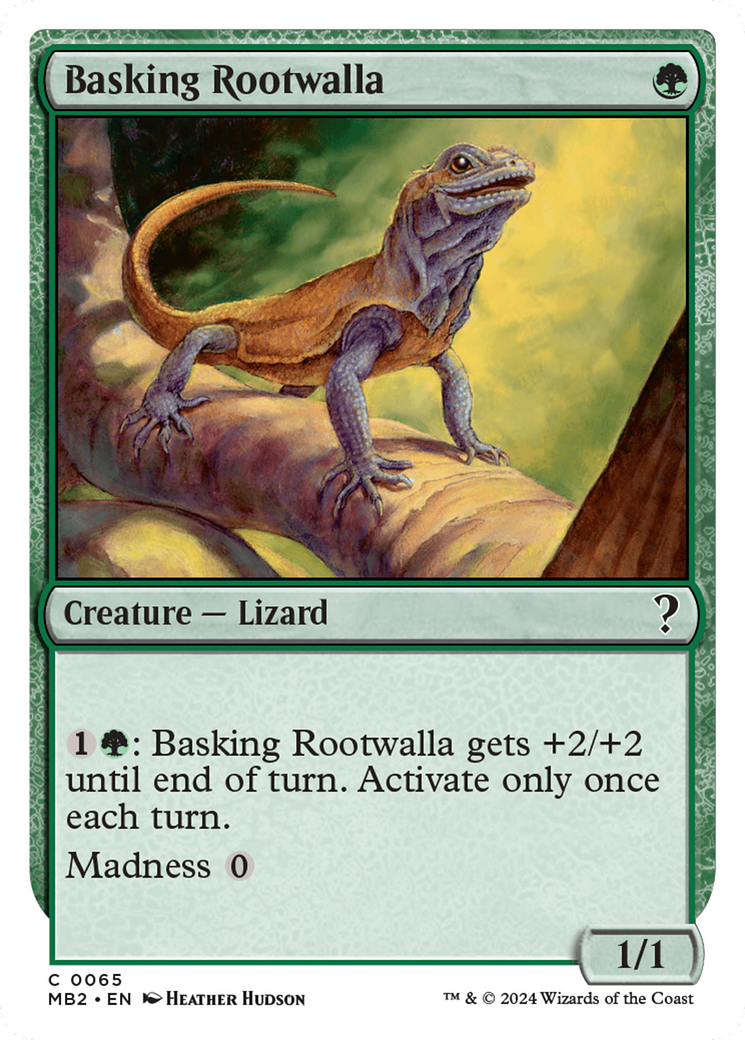 Basking Rootwalla (White Border) [Mystery Booster 2] | Good Games Adelaide SA