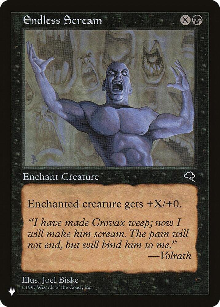 Endless Scream  (The List Reprints)  | Good Games Adelaide SA