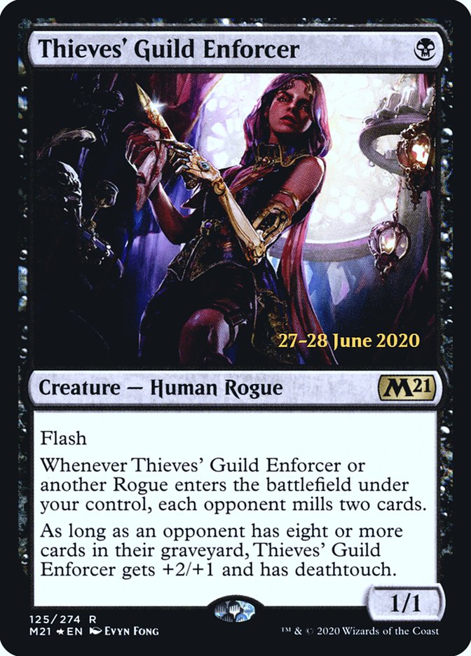 Thieves' Guild Enforcer  [Core Set 2021 Prerelease Promos] | Good Games Adelaide SA