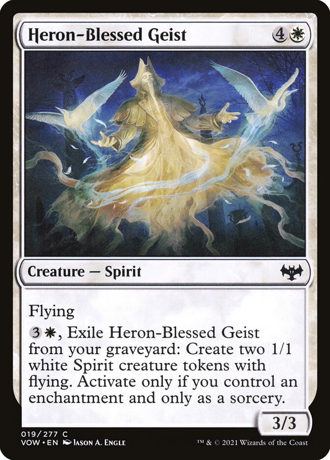 Heron-Blessed Geist 19 (Innistrad: Crimson Vow)  - Foil | Good Games Adelaide SA