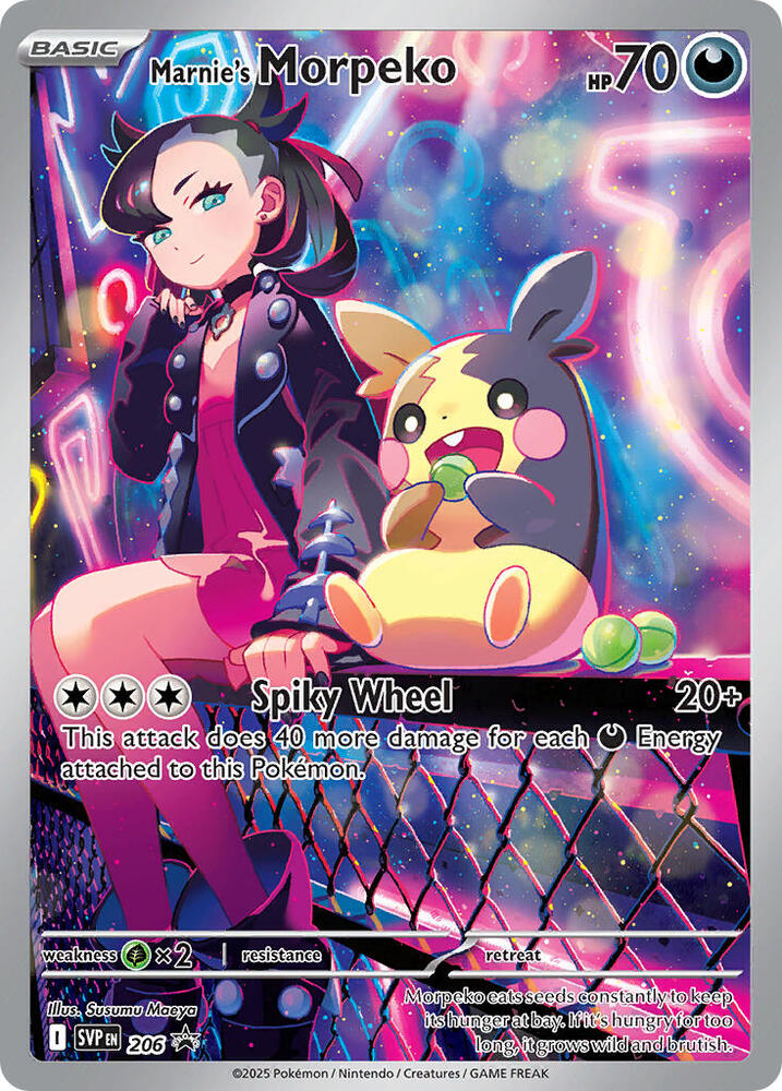 Marnie's Morpeko 206 (SV: Scarlet & Violet Promo Cards)  - Holofoil | Good Games Adelaide SA
