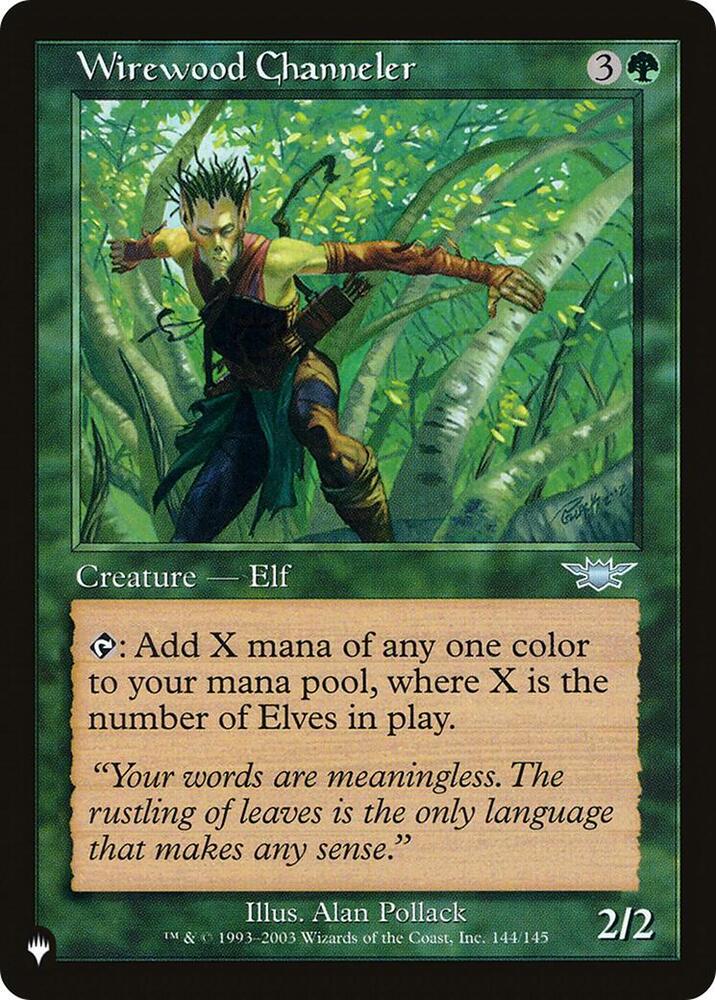 Wirewood Channeler 144/145 (The List Reprints)  | Good Games Adelaide SA