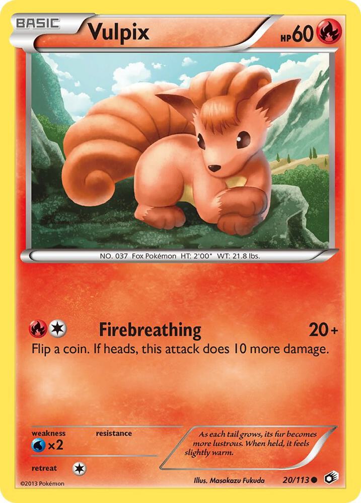 Vulpix 20/113 (Legendary Treasures)  | Good Games Adelaide SA