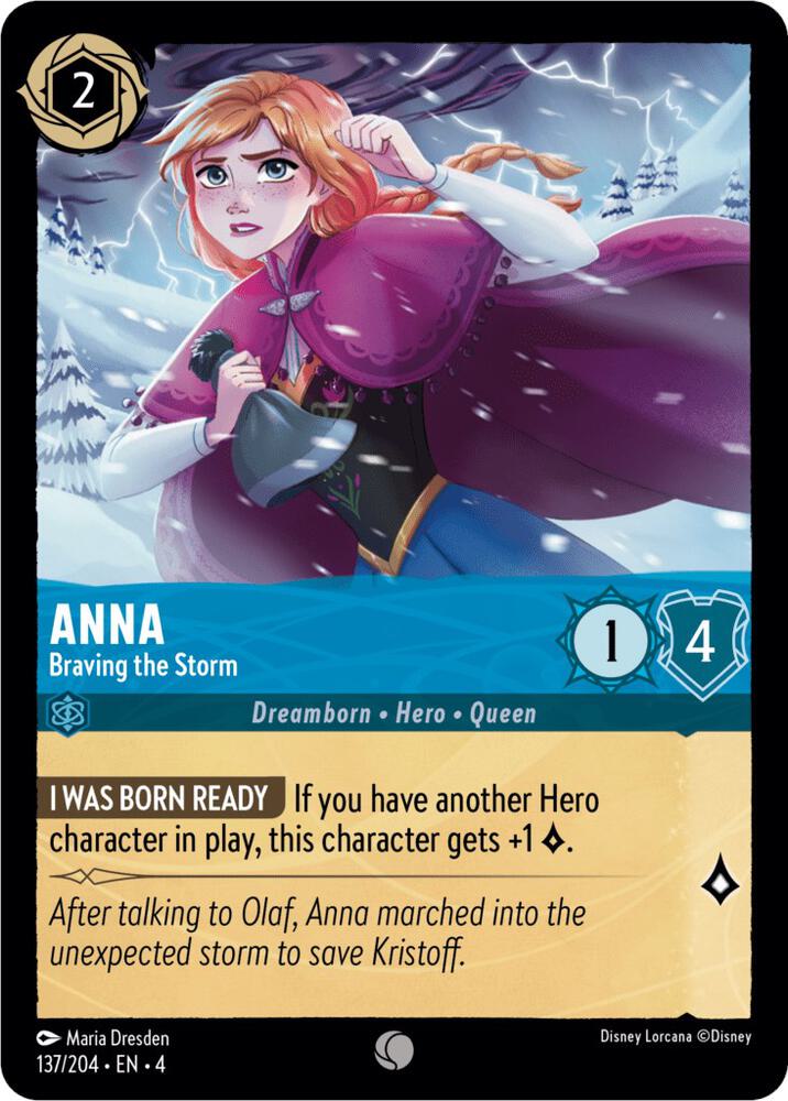 Anna Braving the Storm 137/204 (Ursula's Return)  - Cold Foil | Good Games Adelaide SA