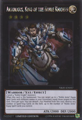 Artorigus, King of the Noble Knights [NKRT-EN037] Platinum Rare | Good Games Adelaide SA