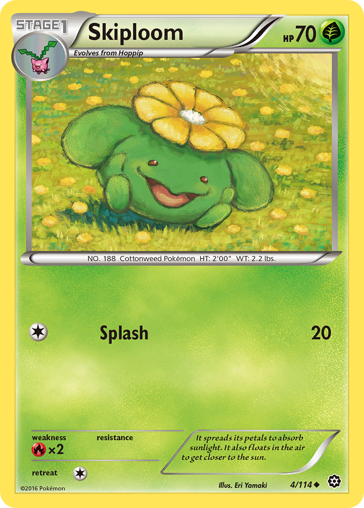 Skiploom (4/114) [XY: Steam Siege] | Good Games Adelaide SA