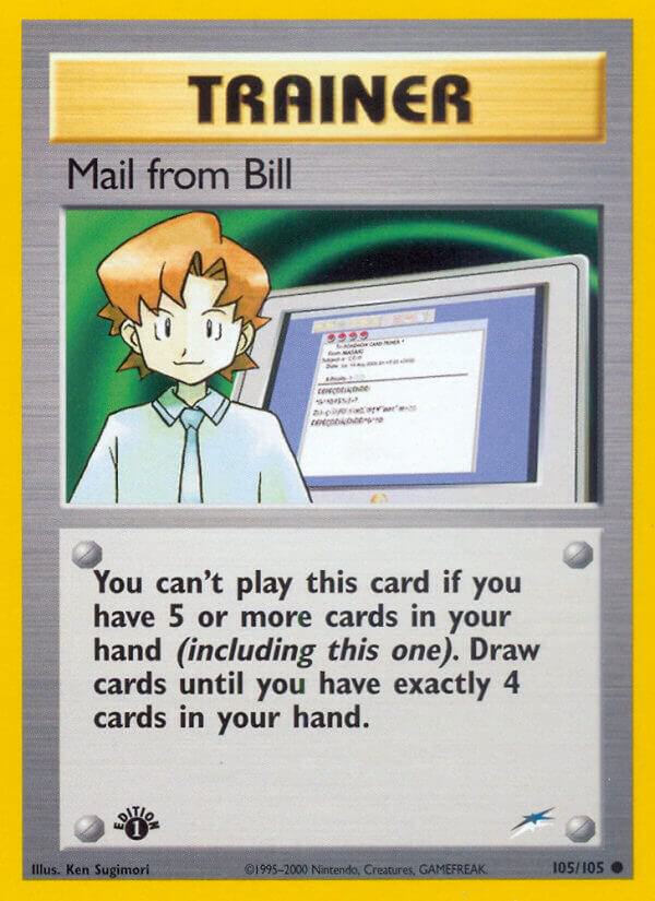 Mail from Bill 105/105 (Neo Destiny)  - 1st Edition | Good Games Adelaide SA
